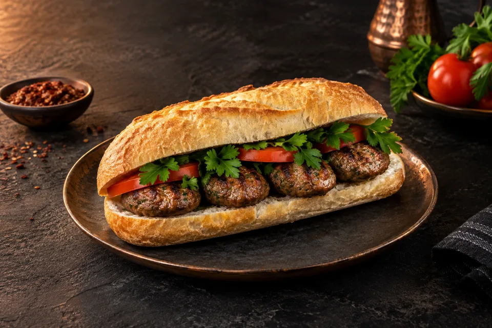 Ekmek Arası için menümüzden örnek sunum